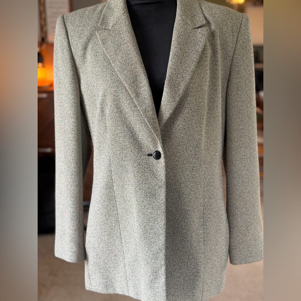 Larry Levine Blazer Career Chic Quiet Luxury Office Jacket